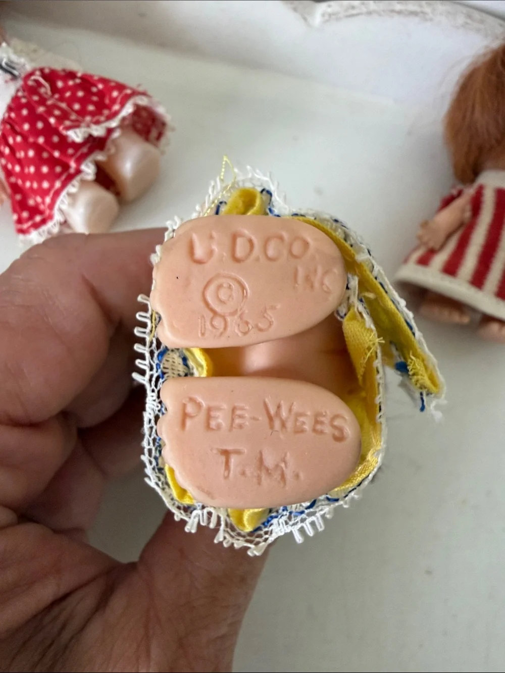 Vintage 1960s Uneeda Pee Wee Dolls Lot of 5